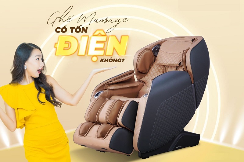 Ghế massage có tốn điện không